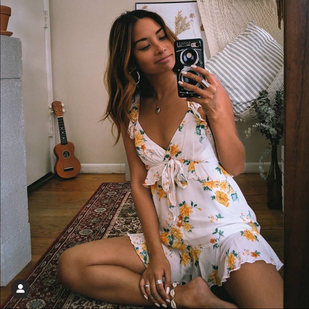 MINKPINK Lemon Bloom Mini Dress - NWT